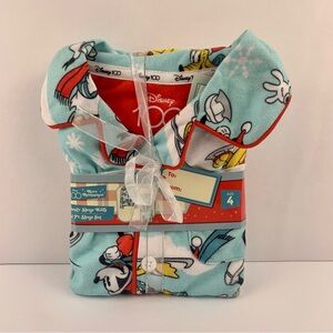 Disney 100 Years Kids Size 4 Mickey Minnie Retro Style Pajama 2 Piece Sleep Set